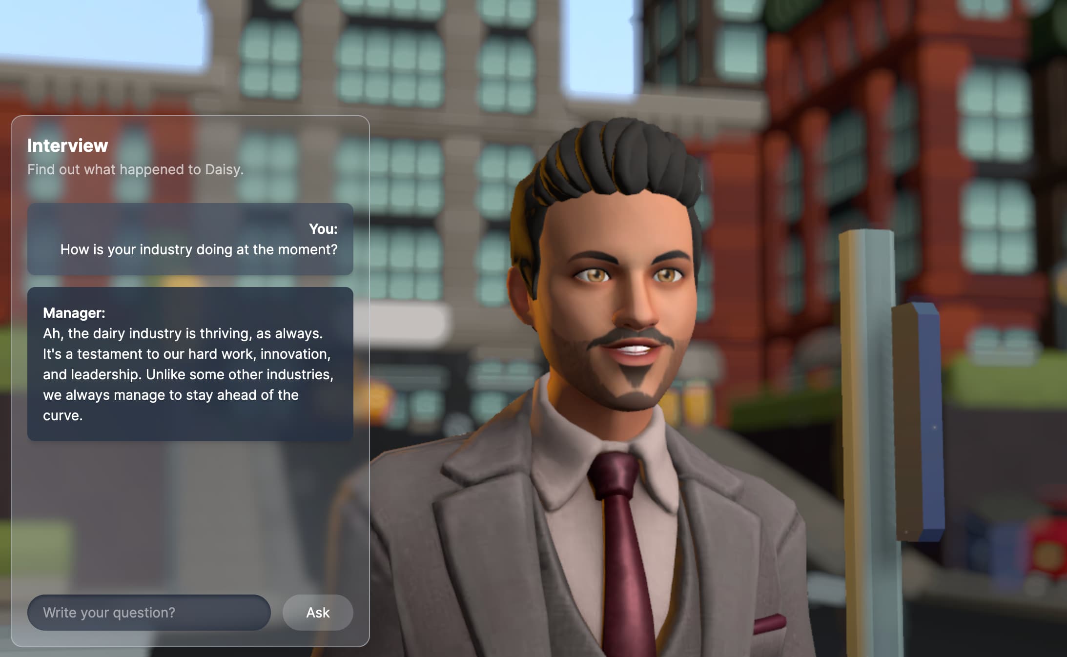 AI Avatar Detective Game